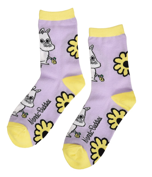 גרבי מומין פרח לנשים - סנורקה סגול