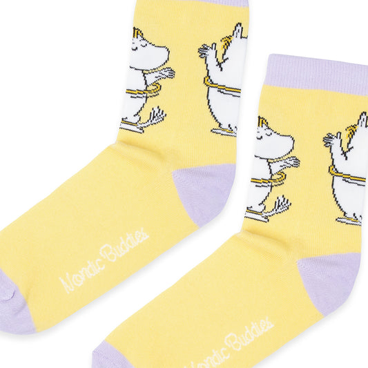 גרבי מומין לנשים - סנורקה צהוב סגול